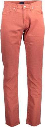 GANT Kleding - Heren - Slim Fit Broeken - Rood - W31 L34 - Katoen - Broeken