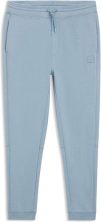 BOSS Logo-patch tracksuit bottoms in cotton terry