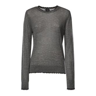 Pinko Pinko, Truien & Vesten, Dames, Grijs, L, Pamplona Maglia Ultra Light Me