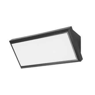 Forlight Aplique Exterior Ip65 Samper Led 12w Blanco C&aacute;lido - 3000k Negro Para Jard&iacute;n, Terraza, Pared