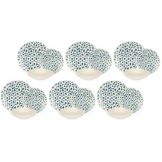 Generico Rose&tulipani Sea Stones Dinner Service For 6 People