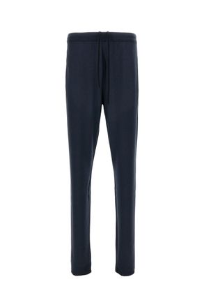 Rier Plombe Wool Jogging Trousers With Adjustable Waist And Elastic Cuffs
