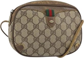 Gucci Pre-owned Cross Body Bags, female, Beige, Size: ONE SIZE Pre-owned Plastic Cross Body Bag