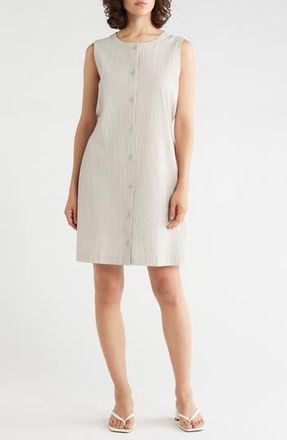 Eileen Fisher Longline Stretch Organic Cotton Vest in Chalk at Nordstrom Rack, Size Xx-Small