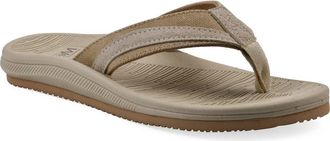White Mountain Bays Flip Flop Sandal in Khaki Sandalwood Fabric at Nordstrom Rack, Size 10