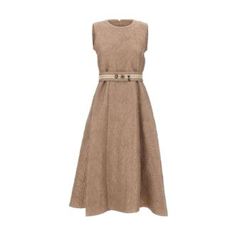 Max Mara Dames, Jurken, Beige, Maat: XS Acryl