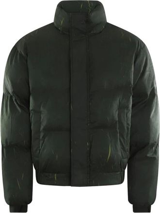 Daily Paper Clothing Jassen, Heren, Groen, L, Zwarte Pufferjas voor Heren