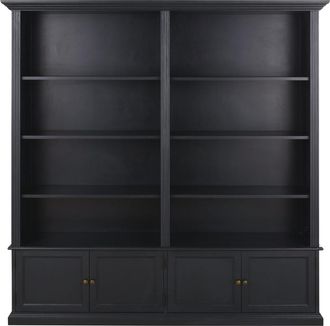 Maisons du monde Estantería de 4 puertas negra