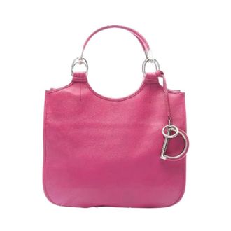 Dior Pre-owned Handbags, female, Pink, Size: ONE SIZE Pre-owned D Charm Handbag