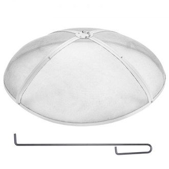 OEM Funkenfang F&uuml;r Feuerschalen &Oslash; 1016 Mm Feuerstellengitter Funkenschutz Edelstahl Funkenhaube 2-mm-maschenl&ouml;cher Feuerschale Funkenschutzhaube Ideal F&uuml;r