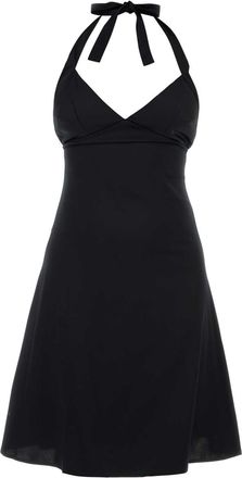 Gimaguas Black Poplin Jardin Mini Dress