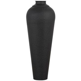 Hill Interiors Hammered Vase in Black