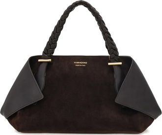 Ferragamo Medium schoudertas met omslag - Bruin