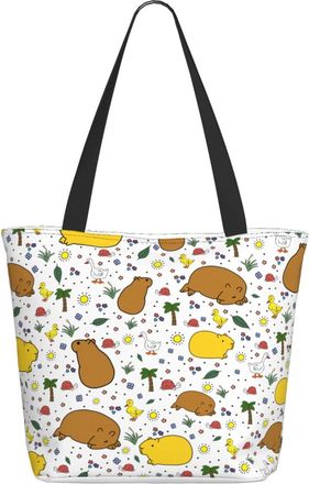 AOOEDM Animal Capybaras Ladies Shopping Bag 13x11x7in.The Perfect ValentineS Day Gift.It Is The Best ValentineS Day Gift For Mom, Daughter, Wife,Etc
