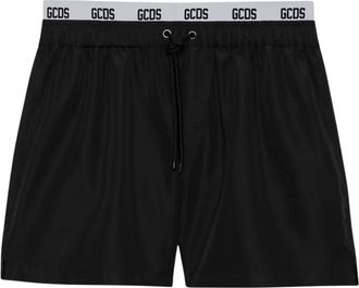 GCDS Swim Brief with Logo Elastic - male - GCDS - Beachwear - Black - 2XL - Swimwear