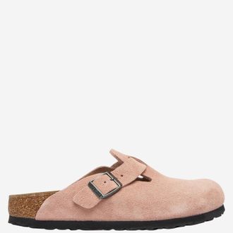 Birkenstock Sabot Birkenstock Boston in camoscio