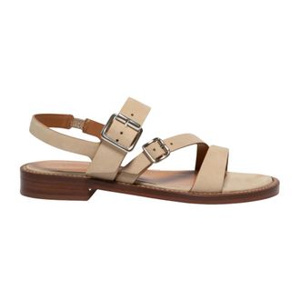 Guglielmo Rotta Schoenen, Dames, Beige, 40 EU, Leer, Quaint Sandal