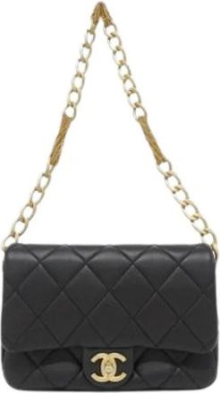 Chanel Pre-owned Vintage Shoulder Bag - Dames - Vintage Schoudertas - Zwart - ONE Size - Vintage