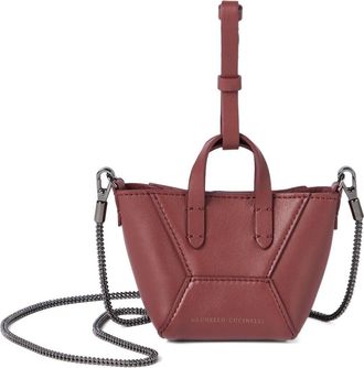 Brunello Cucinelli Brunello Cucinelli lederen tas charme