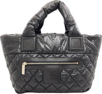 Chanel Black Nylon Tote Bag (Pre-Owned)