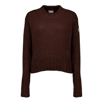 Moncler Jersey de Alpaca - Knitwear - Mujer - Marr&oacute;n - XS