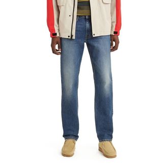 Levi's 514 Jeans Mens Blue Denim Cotton Wash Straight Leg UPS1365
