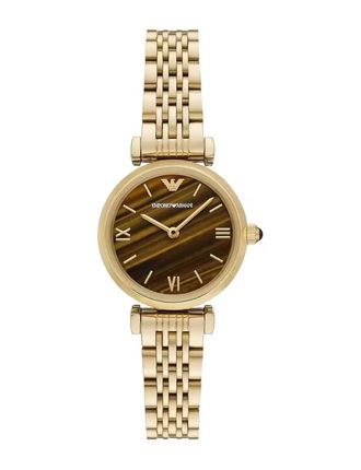 Armani Quartz Tigers Eye Dial Ladies Watch AR11703