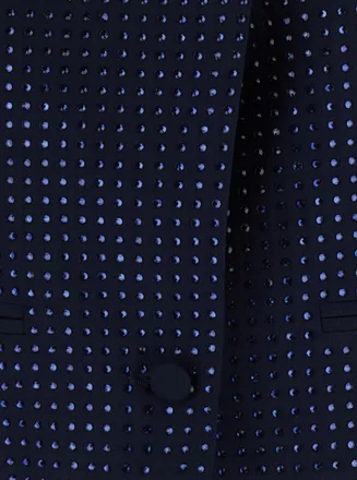 Pinko Womens Blazer Blue Tech Fabric Polyester Blazers Jacket