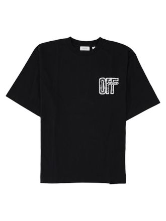 Off-white Black Graphic Printed Cotton T-Shirt