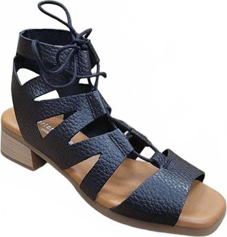 Eric Michael Womens Roxana Gladiator Sandal In Black