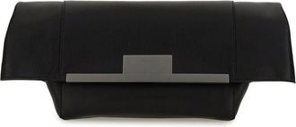 Max Mara Womens Clutch Clasp Black Shoulder Bags