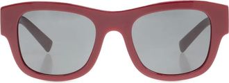 Dolce & Gabbana Eyewear Occhiali da sole con placca logo - Rosso