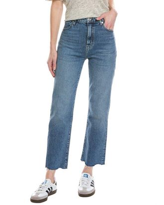 Frame Denim Frame The Ruler Stash Destructed Fray Crop Jean