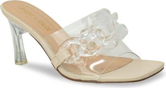 Chase + Chloe by Intouch Footwear Chunky Chain Clear Sandal in Clear Beige at Nordstrom Rack, Size 6.5