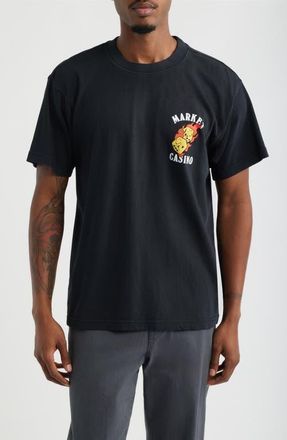 Market Flaming Dice Cotton Graphic T-Shirt in Black at Nordstrom, Size Xx-Large