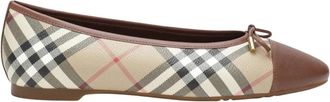 Burberry Highgate Ballerinas - Dames - Ballerinas - Beige - 36 1/2 EU - Katoen - Schoenen