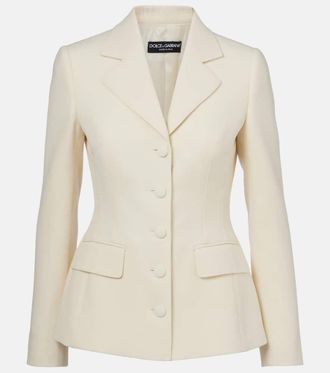 スーツ DOLCE  GABBANA Women Suit Jackets F27DIT FQOAB S8100 GREY Short single-breasted lamé bouclé jacket in Multicolor for