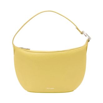 Trussardi Shoulder Bags, female, Yellow, Size: ONE SIZE Leather Shoulder Bag