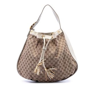 Gucci Pre-owned Gucci GG Canvas Interlocking Icon Drawstring Hobo Ladies H5A6700788ISILGQ