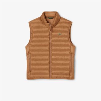 Lacoste Mens Gilets in Dark Date Brown - Size Medium