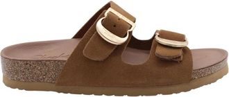 Skechers Schoenen, Dames, Bruin, 37 EU, Tikibar Slippers