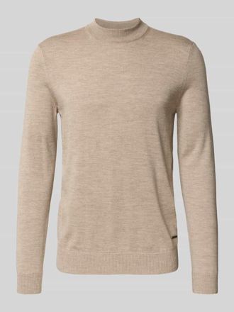 Joop Strickpullover aus reiner Wolle Modell Davide in Beige, Gr&ouml;&szlig;e L