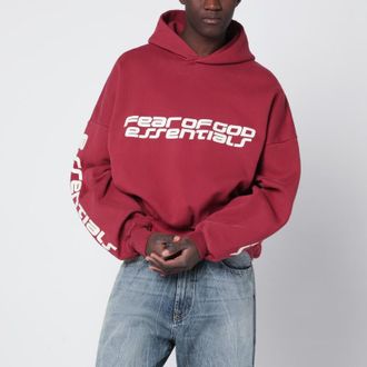 Fear of God Crimson cropped hoodie