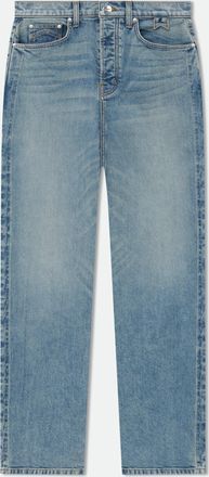Rhude Mens Indigo Denim Straight-Leg Trousers