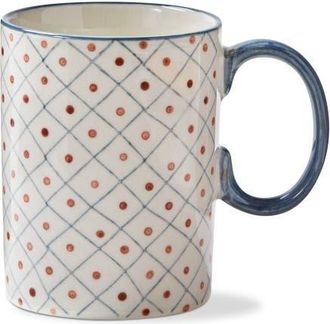Tag Stamped Grid Mug Multi Stoneware Everyday in White at Nordstrom