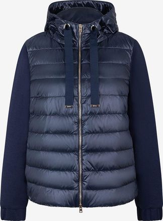 Herno Cardigan mit Daunenteilenund Kapuze