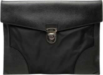 Prada Pre-owned Nylon Clutch - Dames - Vintage Clutch - Zwart - ONE Size - Nylon - Vintage