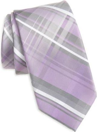 Calvin Klein Landon Plaid Tie in Purple at Nordstrom Rack