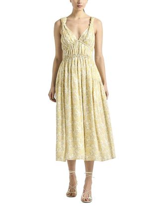 Derek Lam Sorrel Printed Voile Midi Dress