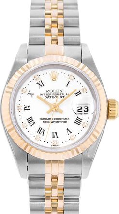 Rolex Pre-owned Rolex Datejust 26 Automatic Chronometer Diamond White Dial Ladies Watch 69173 WDJ